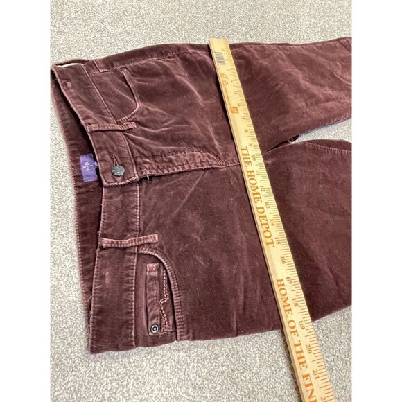 NYDJ womens corduroy legging jeans sz 10P 9” rise brown stretch denim - Picture 9 of 12